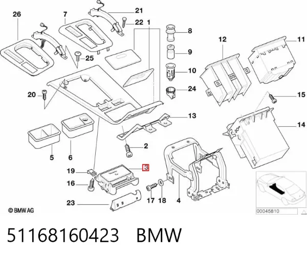  51168160423 BMW