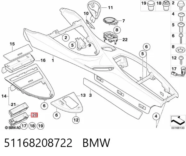  51168208722 BMW