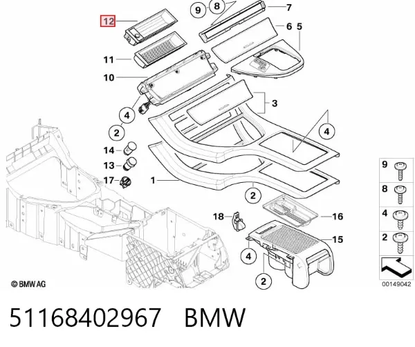  51168402967 BMW