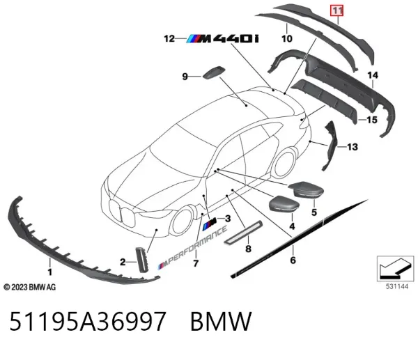  51195A36997 BMW