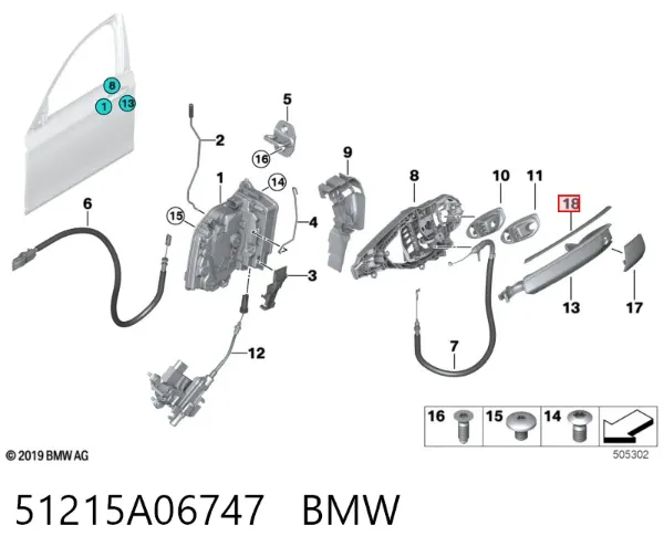  51215A06747 BMW