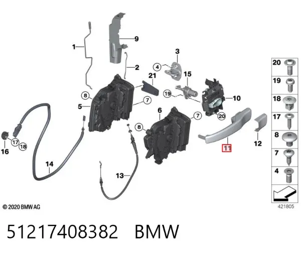  51217408382 BMW