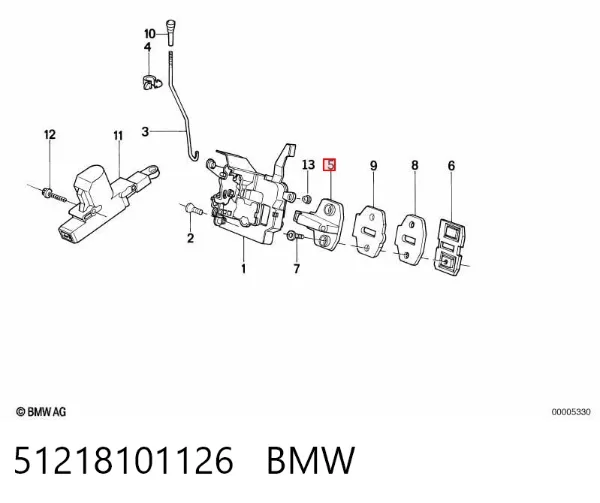 Датчик закрывания дверей 51218101126 BMW