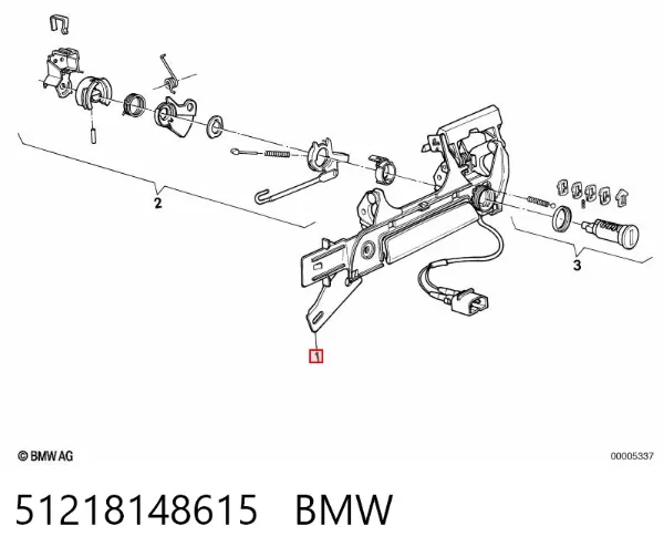 Ручка двери передней наружная 51218148615 BMW