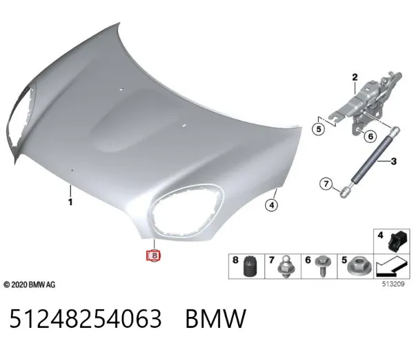 Подушка глушителя 51248254063 BMW