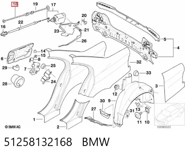  51258132168 BMW