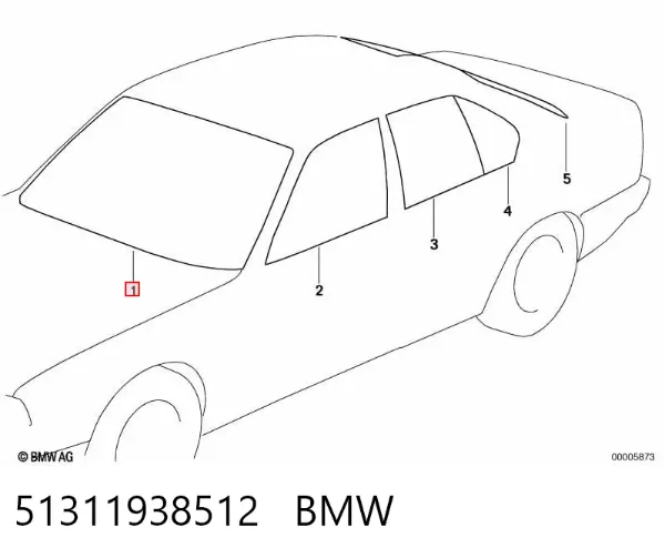Лобовое стекло 51311938512 BMW