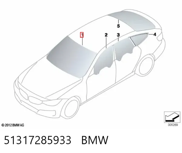 Лобовое стекло 2469AGSMV2P Glaspo