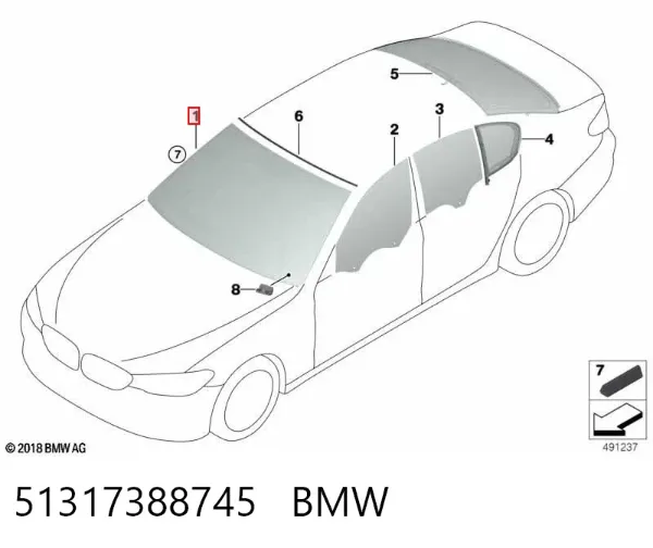 Лобовое стекло AB67252A Pilkington