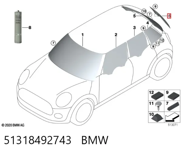  51318492743 BMW