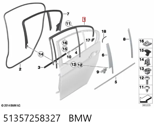  51357258327 BMW