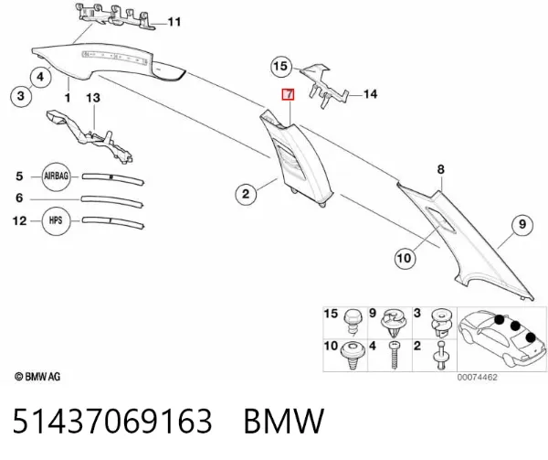  51437069163 BMW