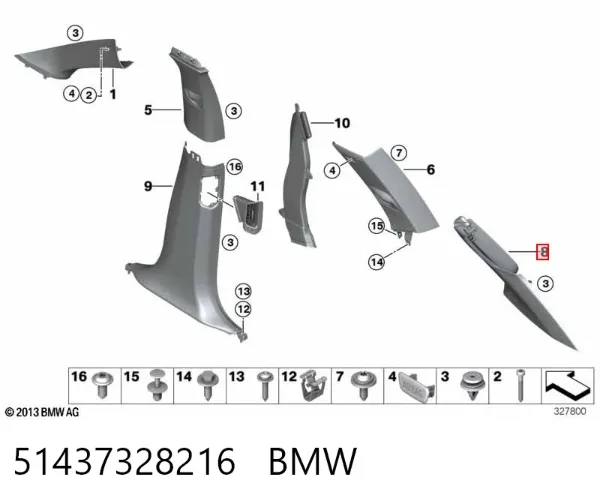  51437328216 BMW