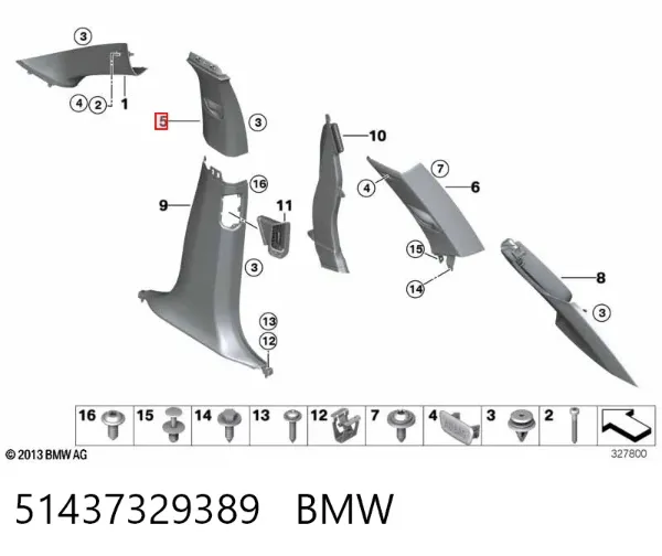 51437329389 BMW