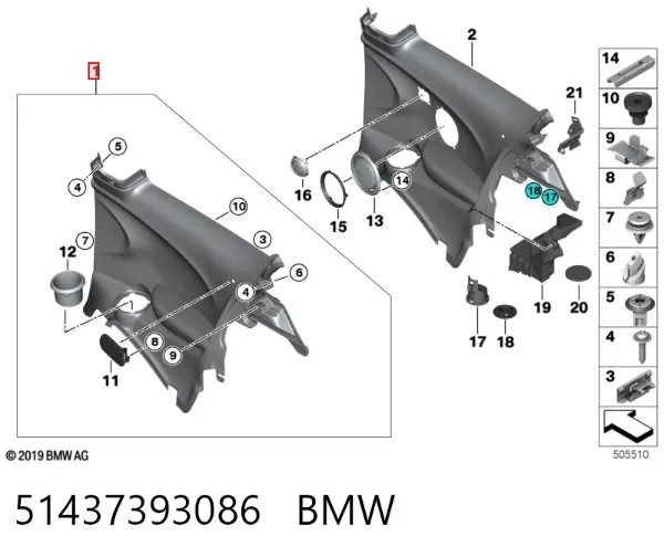  51437393086 BMW