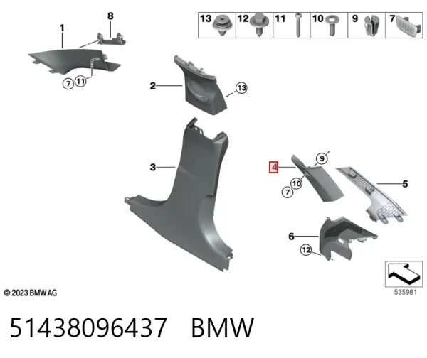  51438096437 BMW
