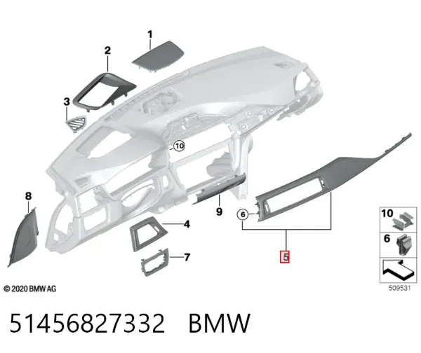  51456827332 BMW