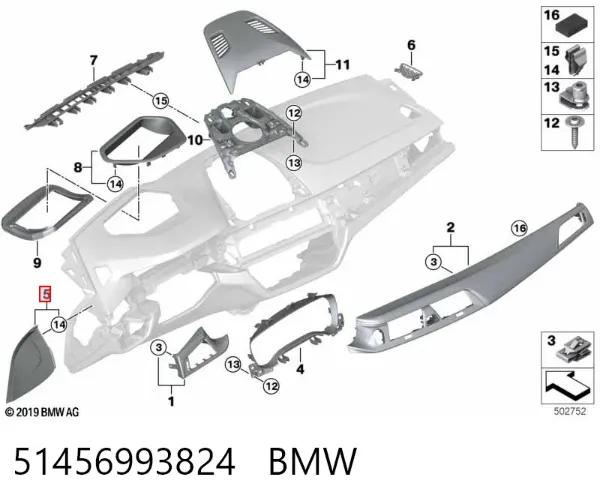  51456993824 BMW