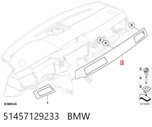  51457129233 BMW