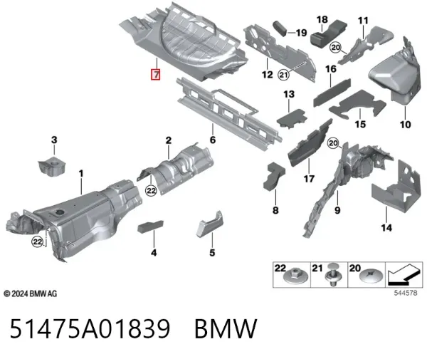  51475A01839 BMW