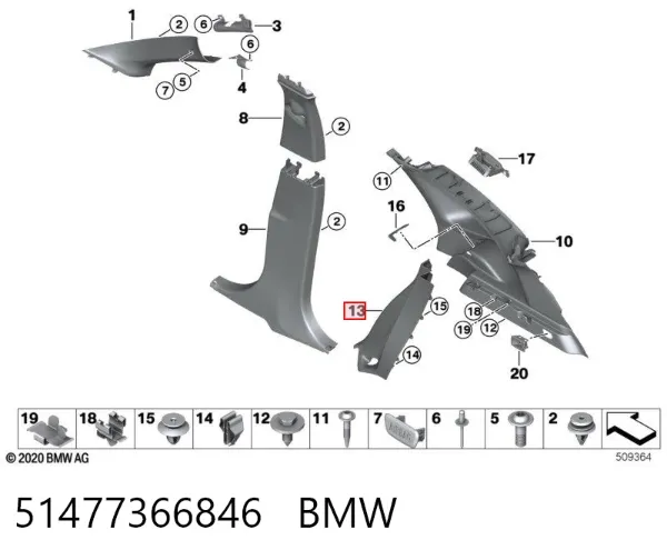  51477366846 BMW