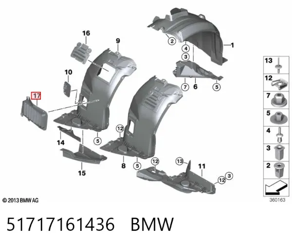  51717161436 BMW