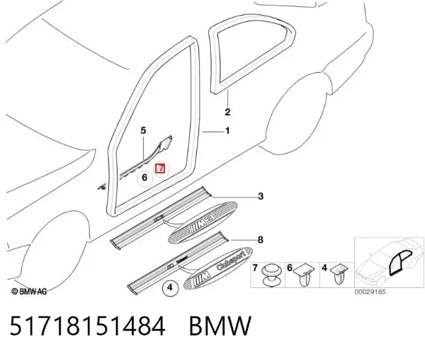 Хомут глушителя 51718151484 BMW