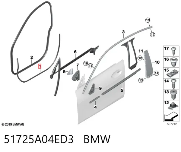  51725A04ED3 BMW