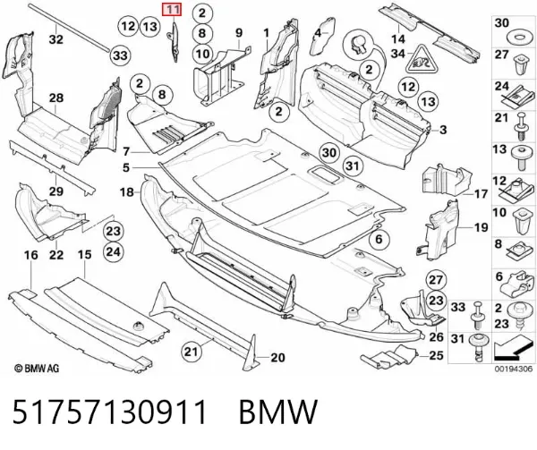  51757130911 BMW