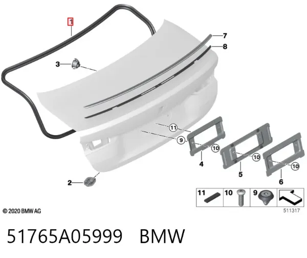  51765A05999 BMW