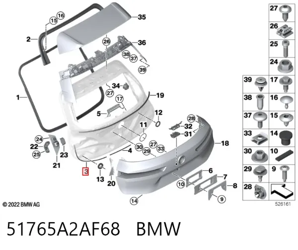  51765A2AF68 BMW