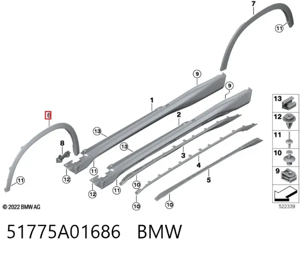  51775A01686 BMW