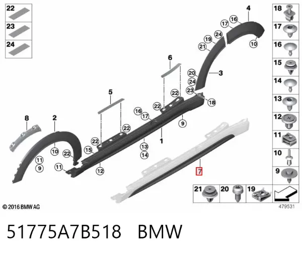  51775A7B518 BMW