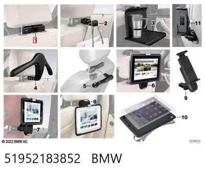 Держатель планшета/телефона универсальный BMW 51952183852