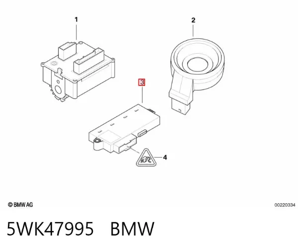 Блок комфорта 5WK47995 BMW