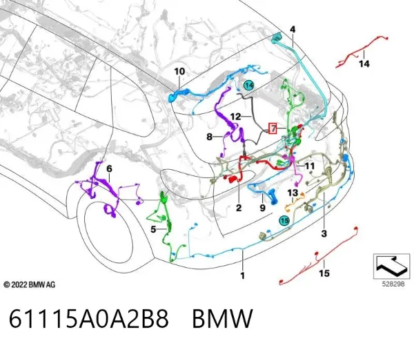  61115A0A2B8 BMW