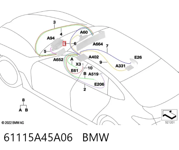  61115A45A06 BMW