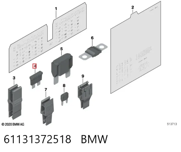 Предохранители 61131372518 BMW