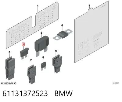 Предохранитель BMW 61131372523