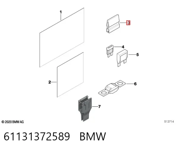  61131372589 BMW