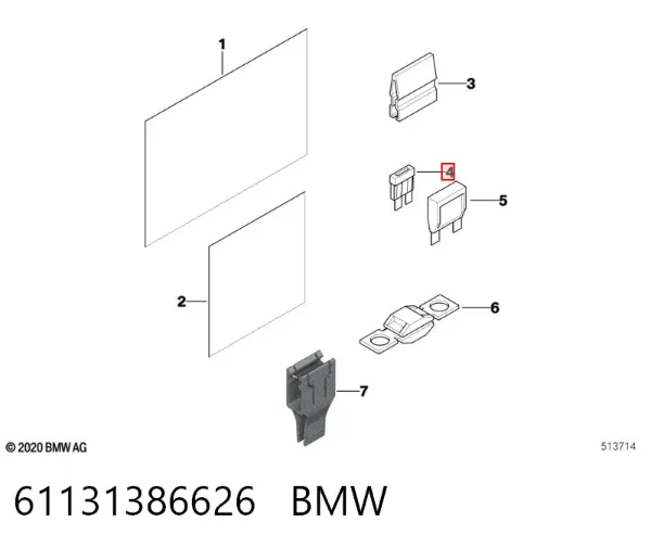  61131386626 BMW
