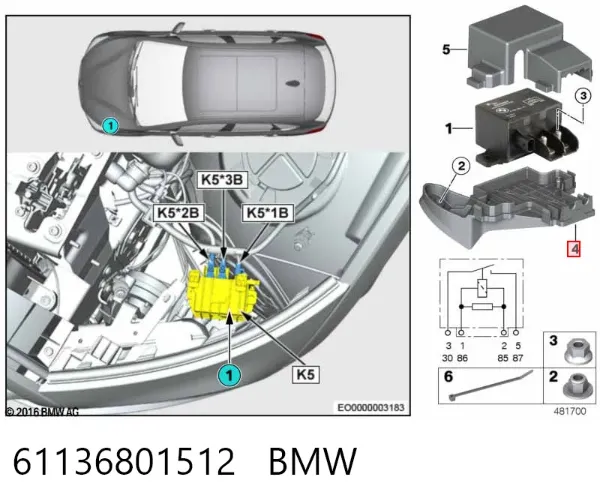  61136801512 BMW