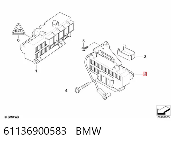 Блок предохранителей 61136900583 BMW