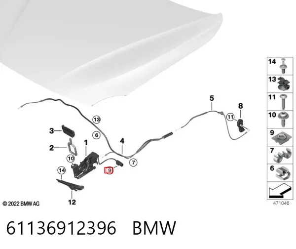  61136912396 BMW