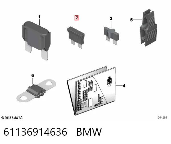 Предохранители 61136914636 BMW