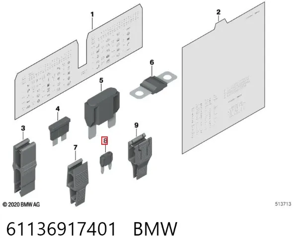Предохранители 61136917401 BMW