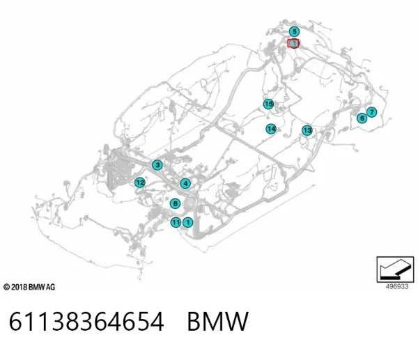 Пробка поддона двигателя 61138364654 BMW