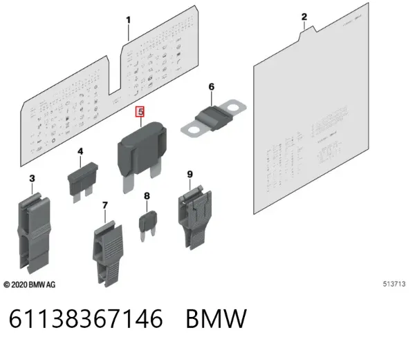 Предохранители 61138367146 BMW