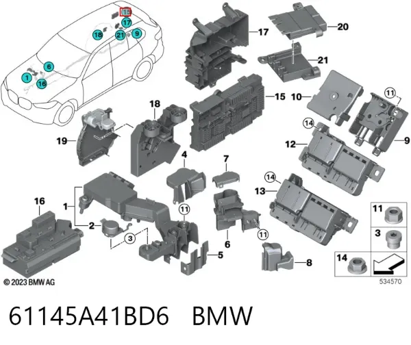  61145A41BD6 BMW
