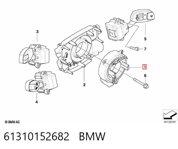 Шлейф руля 61310152682 BMW